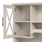 Bureau d'angle avec huche et rangements