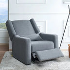 Fauteuil inclinable de luxe motorisé avec fonction pivotante et planeur, fauteuil inclinable de salon rembourré avec support lombaire