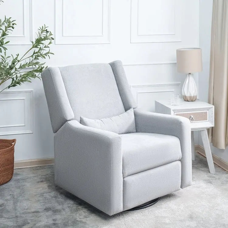 Fauteuil inclinable de luxe motorisé avec fonction pivotante et planeur, fauteuil inclinable de salon rembourré avec support lombaire
