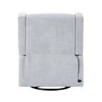 Fauteuil inclinable de luxe motorisé avec fonction pivotante et planeur, fauteuil inclinable de salon rembourré avec support lombaire