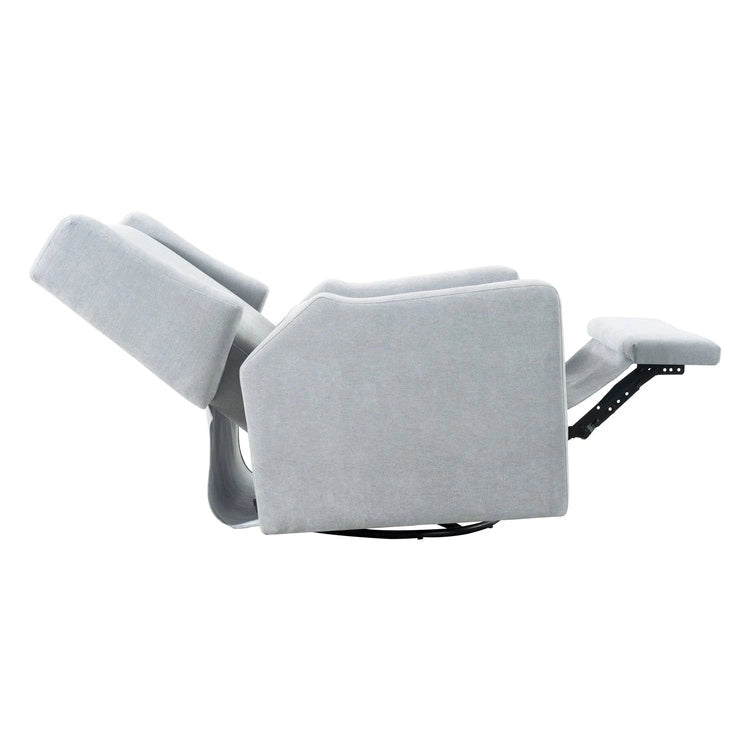 Fauteuil inclinable de luxe motorisé avec fonction pivotante et planeur, fauteuil inclinable de salon rembourré avec support lombaire