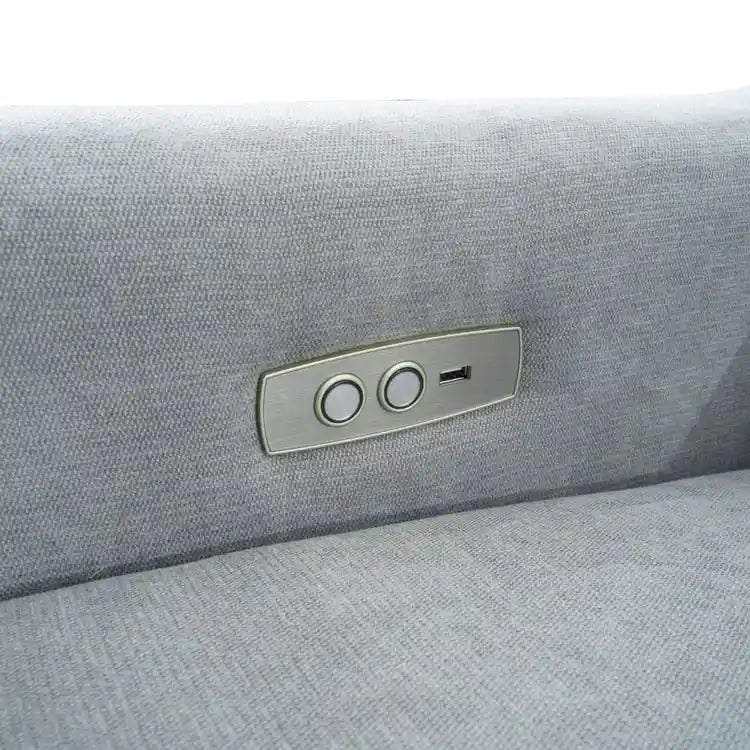 Fauteuil inclinable de luxe motorisé avec fonction pivotante et planeur, fauteuil inclinable de salon rembourré avec support lombaire