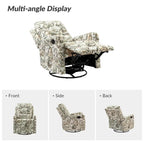 Fauteuil inclinable pivotant manuel avec dossier capitonné – Lot de 2