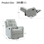 Fauteuil inclinable pivotant manuel avec dossier capitonné – Lot de 2