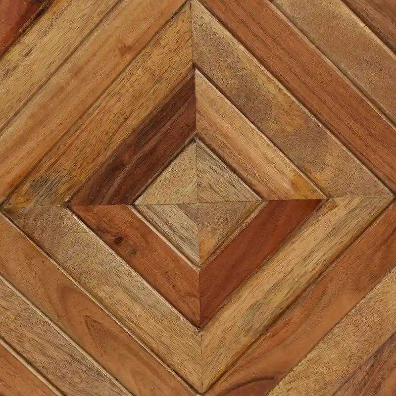 Banc d'intérieur en bois de manguier artisanal