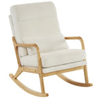 Fauteuil à bascule/fauteuil d'appoint rembourré double usage à dossier haut 39,37 W