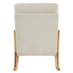 Fauteuil à bascule/fauteuil d'appoint rembourré double usage à dossier haut 39,37 W