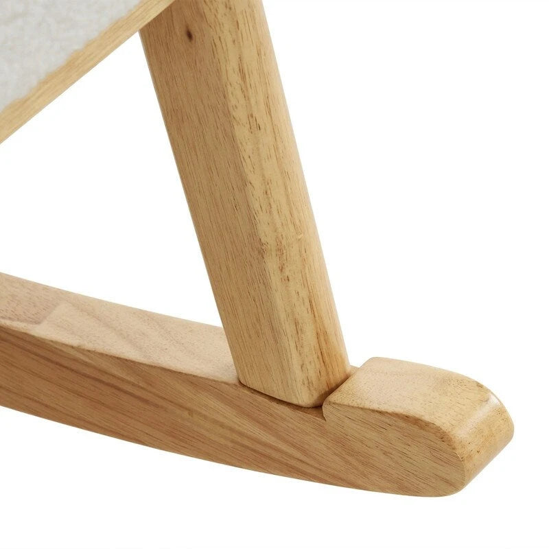 Fauteuil à bascule/fauteuil d'appoint rembourré double usage à dossier haut 39,37 W