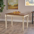 Table à manger en bois multicolore avec rallonge