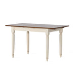 Table à manger en bois multicolore avec rallonge