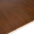 Table à manger en bois multicolore avec rallonge