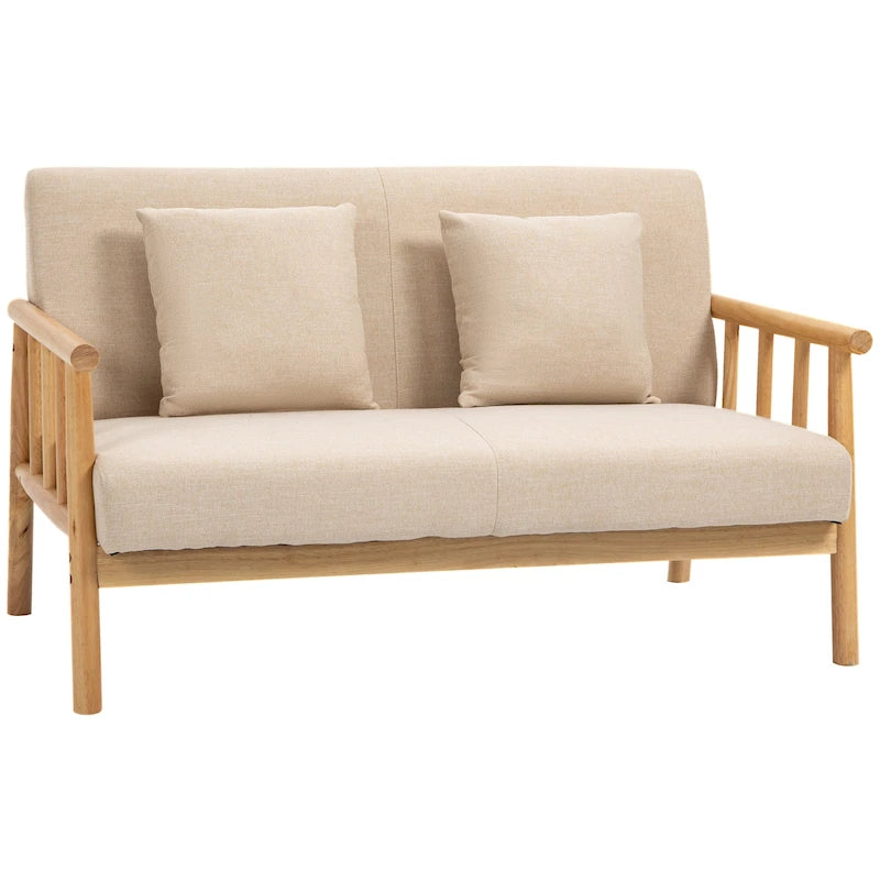 Canapé Causeuse de 48 po pour Chambre à Coucher, Canapé Modernes, Petit Canapé Rembourré pour Petits Espaces