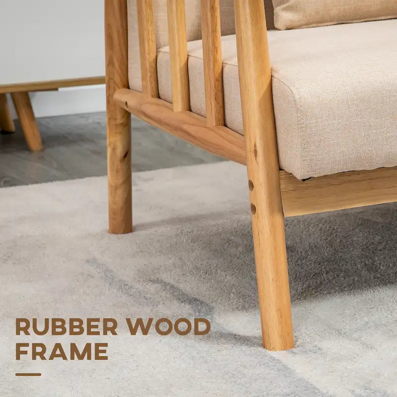 Canapé Causeuse de 48 po pour Chambre à Coucher, Canapé Modernes, Petit Canapé Rembourré pour Petits Espaces