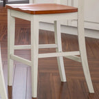 Ensemble îlot de cuisine 3 pièces en bois écru avec plateau rabattable – 122 x 63,5 x 91,5 cm