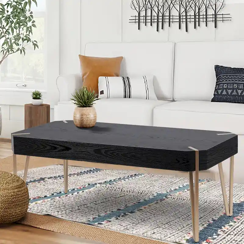 Table basse en bois et métal - 46,13 L