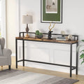 70.9 Table console de canapé extra longue, table d'entrée étroite derrière le canapé