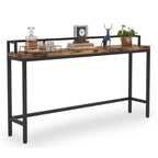 70.9 Table console de canapé extra longue, table d'entrée étroite derrière le canapé
