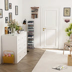 Lit double avec commode et tiroir convertible en meuble cube