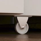Lit double avec commode et tiroir convertible en meuble cube