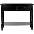 Console à 2 tiroirs gris - 35,8 x 13,8 x 29,5 - 36Wx14Dx30H