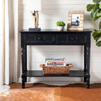 Console à 2 tiroirs gris - 35,8 x 13,8 x 29,5 - 36Wx14Dx30H