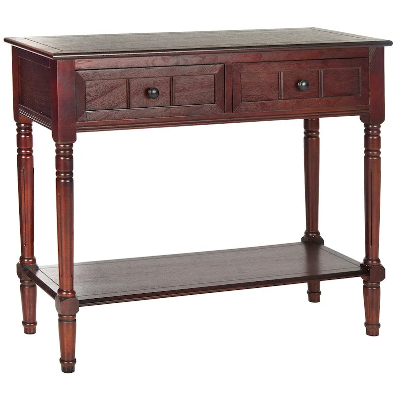 Console à 2 tiroirs gris - 35,8 x 13,8 x 29,5 - 36Wx14Dx30H