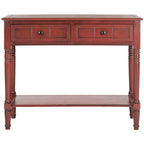 Console à 2 tiroirs gris - 35,8 x 13,8 x 29,5 - 36Wx14Dx30H