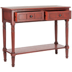 Console à 2 tiroirs gris - 35,8 x 13,8 x 29,5 - 36Wx14Dx30H