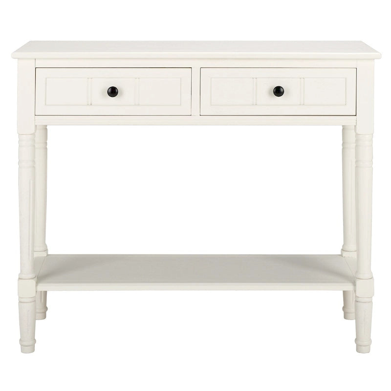 Console à 2 tiroirs gris - 35,8 x 13,8 x 29,5 - 36Wx14Dx30H