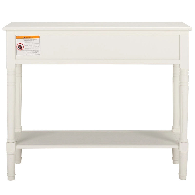 Console à 2 tiroirs gris - 35,8 x 13,8 x 29,5 - 36Wx14Dx30H