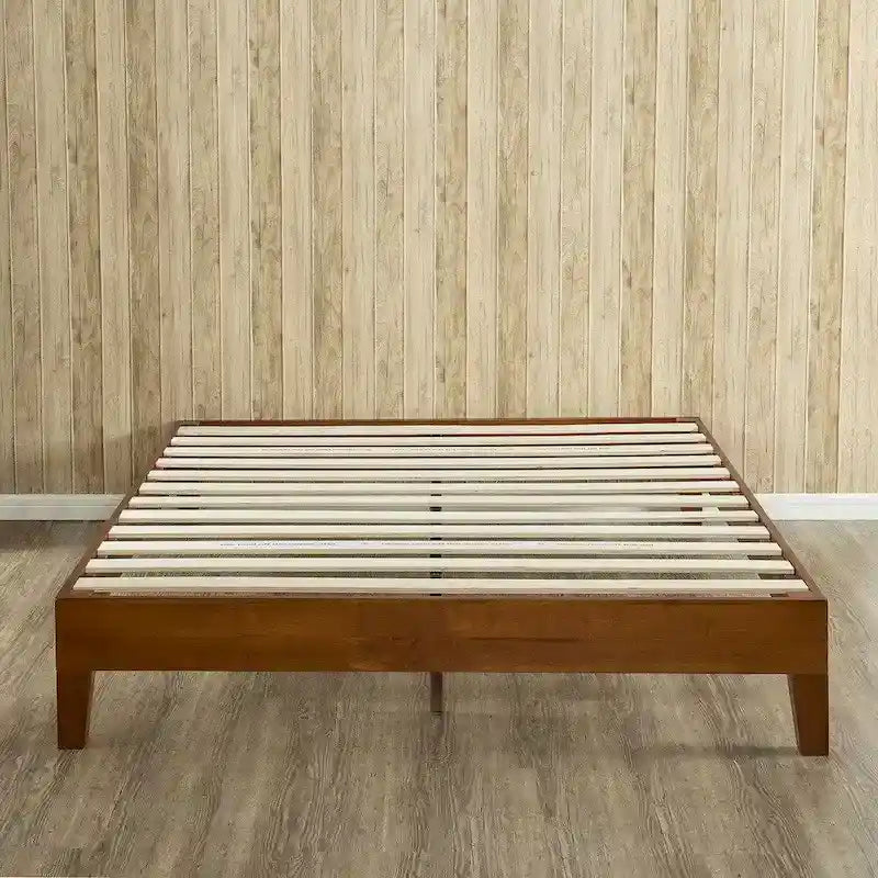 Lit plateforme pleine grandeur de luxe en bois Porch & Den Neron 12 po