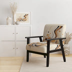 Fauteuil d'appoint moderne et contemporain et fauteuil avec accoudoirs moderne et contemporain Brown And Black Movement IV