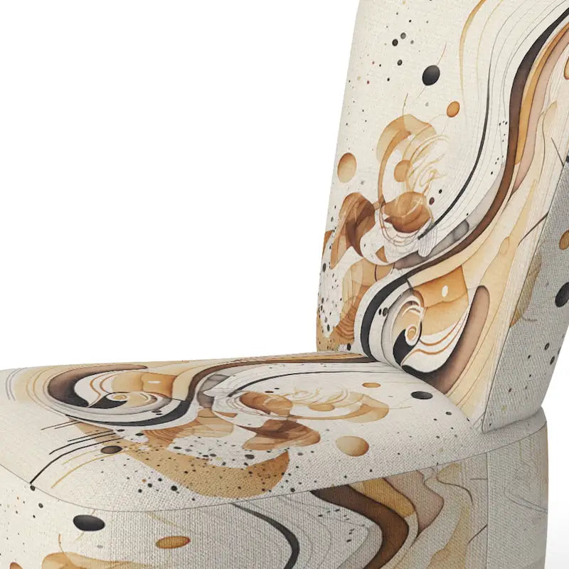 Fauteuil d'appoint moderne et contemporain et fauteuil avec accoudoirs moderne et contemporain Brown And Black Movement IV