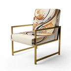 Fauteuil d'appoint moderne et contemporain et fauteuil avec accoudoirs moderne et contemporain Brown And Black Movement IV