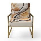 Fauteuil d'appoint moderne et contemporain et fauteuil avec accoudoirs moderne et contemporain Brown And Black Movement IV