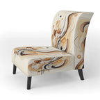 Fauteuil d'appoint moderne et contemporain et fauteuil avec accoudoirs moderne et contemporain Brown And Black Movement IV