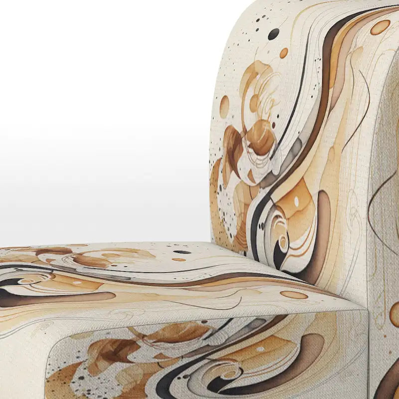 Fauteuil d'appoint moderne et contemporain et fauteuil avec accoudoirs moderne et contemporain Brown And Black Movement IV