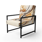 Fauteuil d'appoint moderne et contemporain et fauteuil avec accoudoirs moderne et contemporain Brown And Black Movement IV