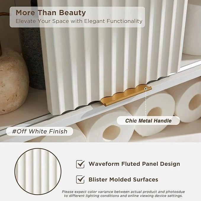 Meuble de rangement moderne de 68 po à placer au-dessus des toilettes, meuble d'appoint haut en bois - N/A