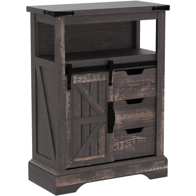Meuble bas de salle de bain de style rustique, petit meuble de rangement pour salle de bain