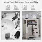 Meuble bas de salle de bain de style rustique, petit meuble de rangement pour salle de bain